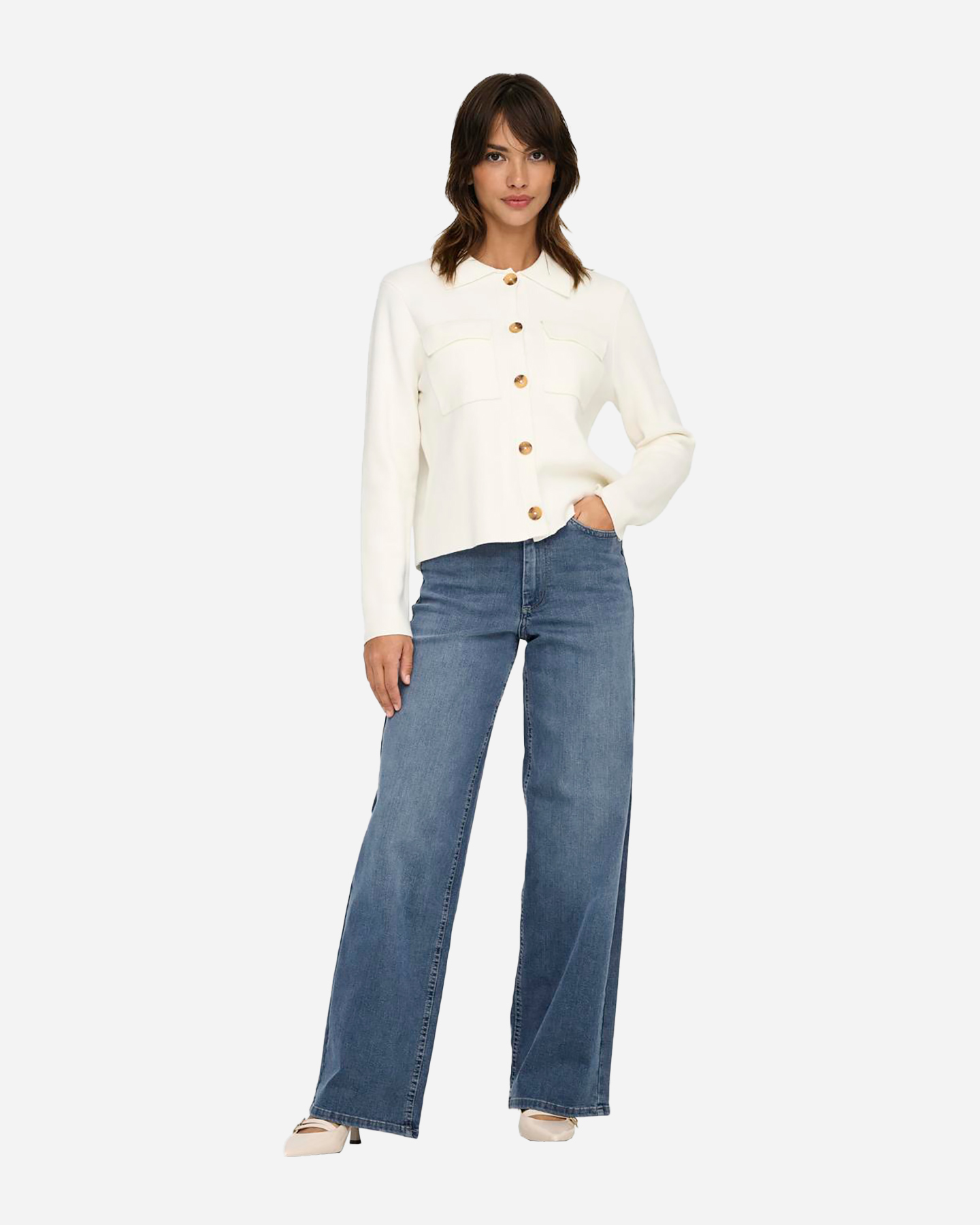 Jeans ONLY MADISON WIDE LEG W - Denim - 3 | Cisalfa Sport